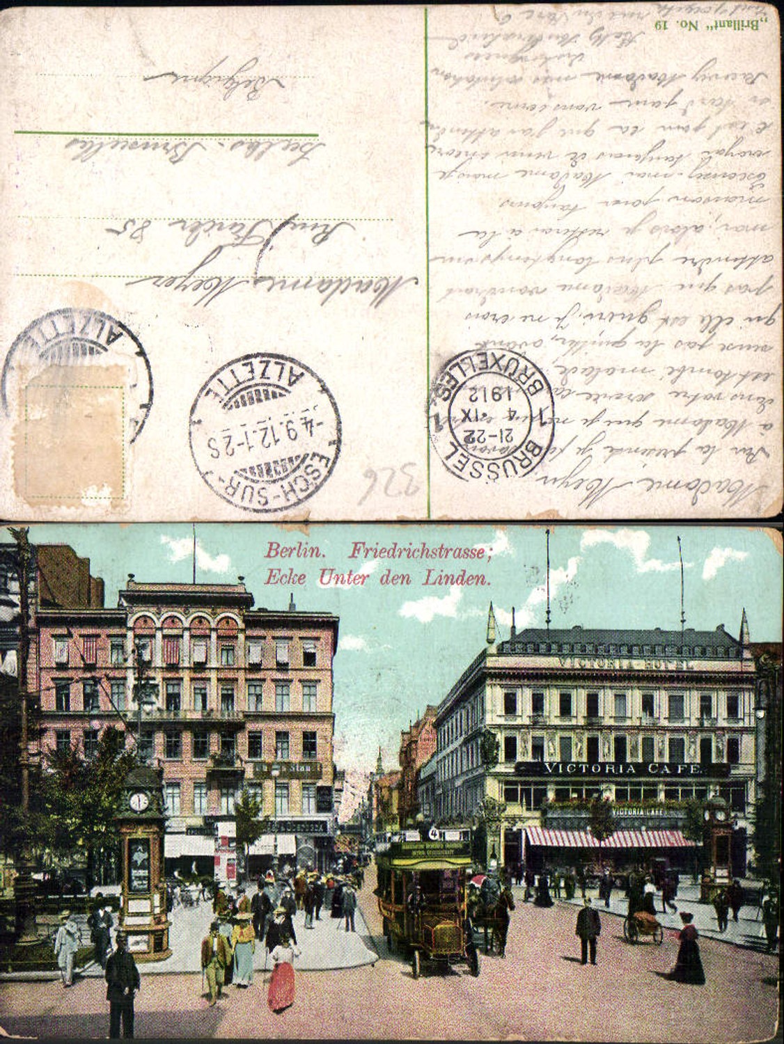 701322 Berlin Unter den Linden Friedrichstraße Victoria Cafe Bus