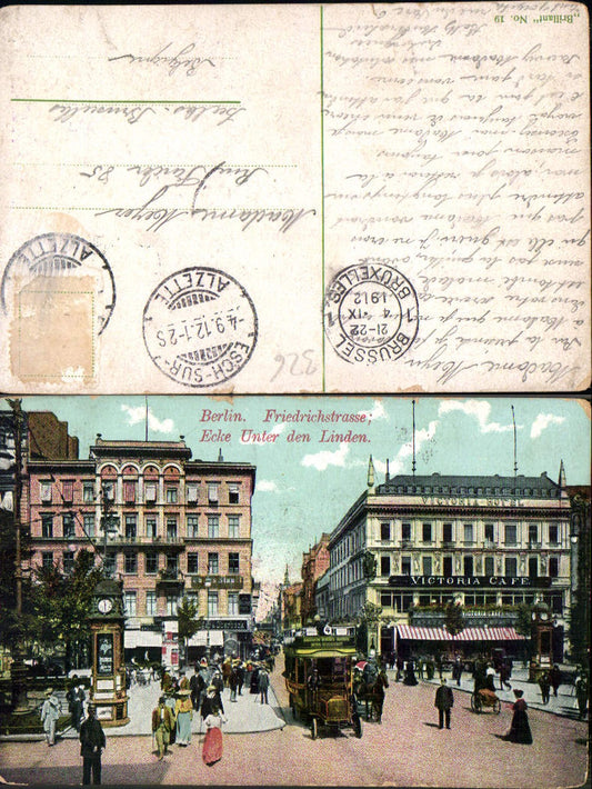 701322 Berlin Unter den Linden Friedrichstraße Victoria Cafe Bus