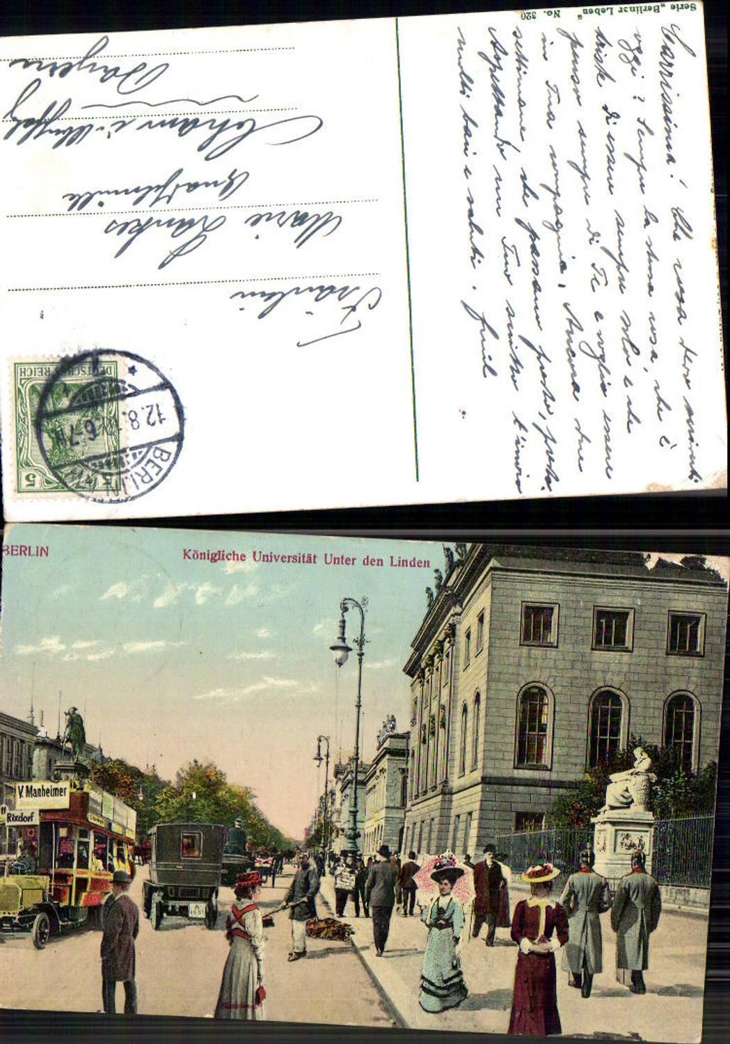 701323 Berlin Unter den Linden Universität Bus Autobus