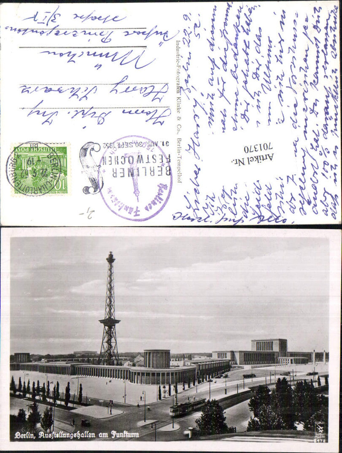 701370 Berlin Funkturm Ausstellungsgelände