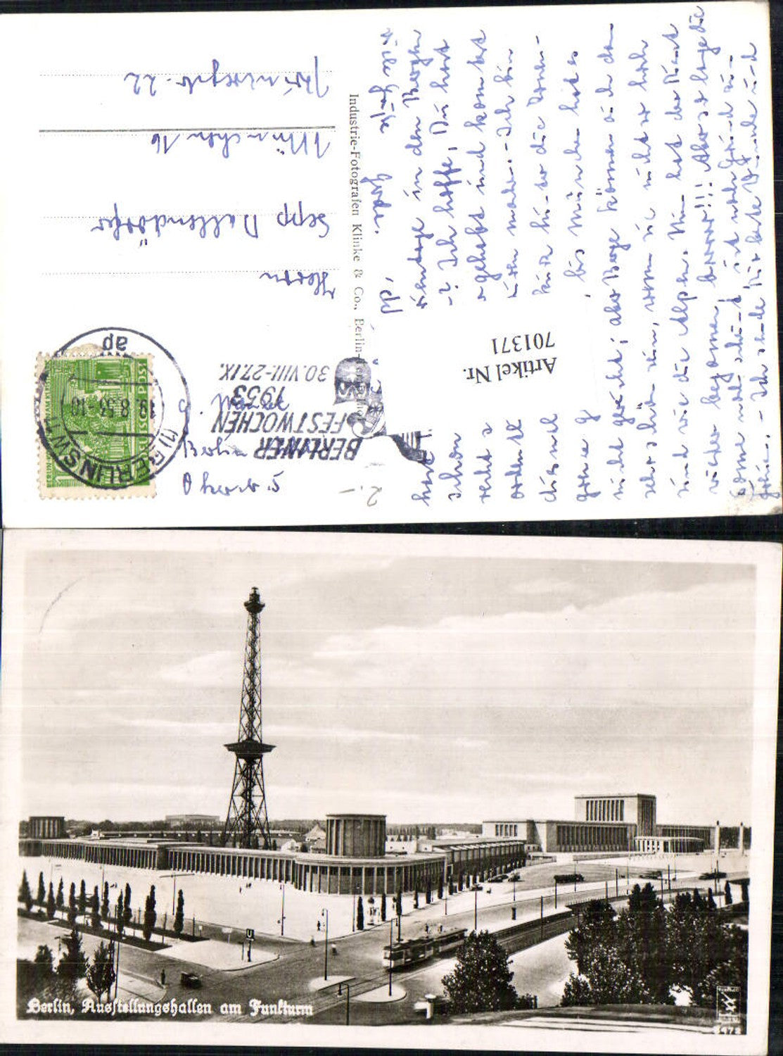 701371 Berlin Funkturm Ausstellungsgelände