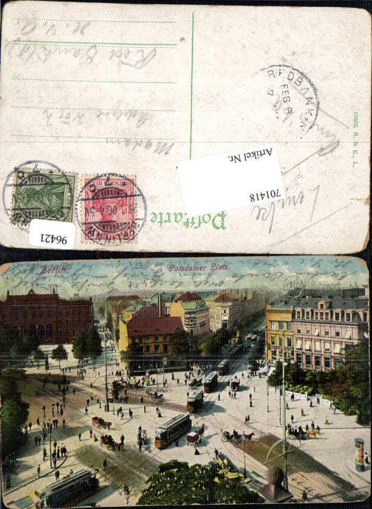 701418 Berlin Potsdamer Platz Tram Straßenbahn gel Red Bank USA