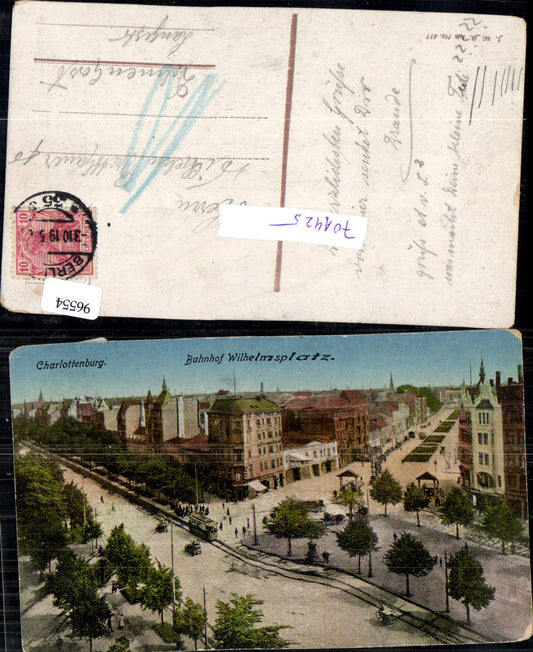 701425 Berlin Bahnhof Wilhelmsplatz 1919 gel Delmenhorst