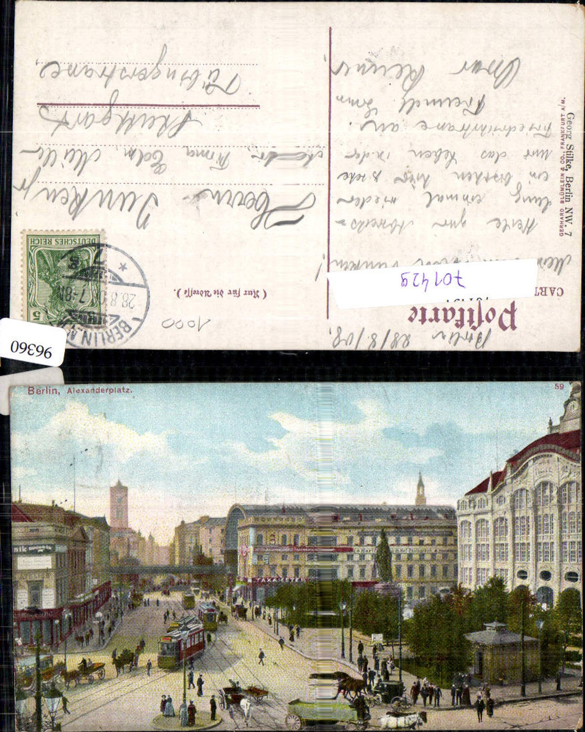 701429 Berlin Alexanderplatz Tram Straßenbahn