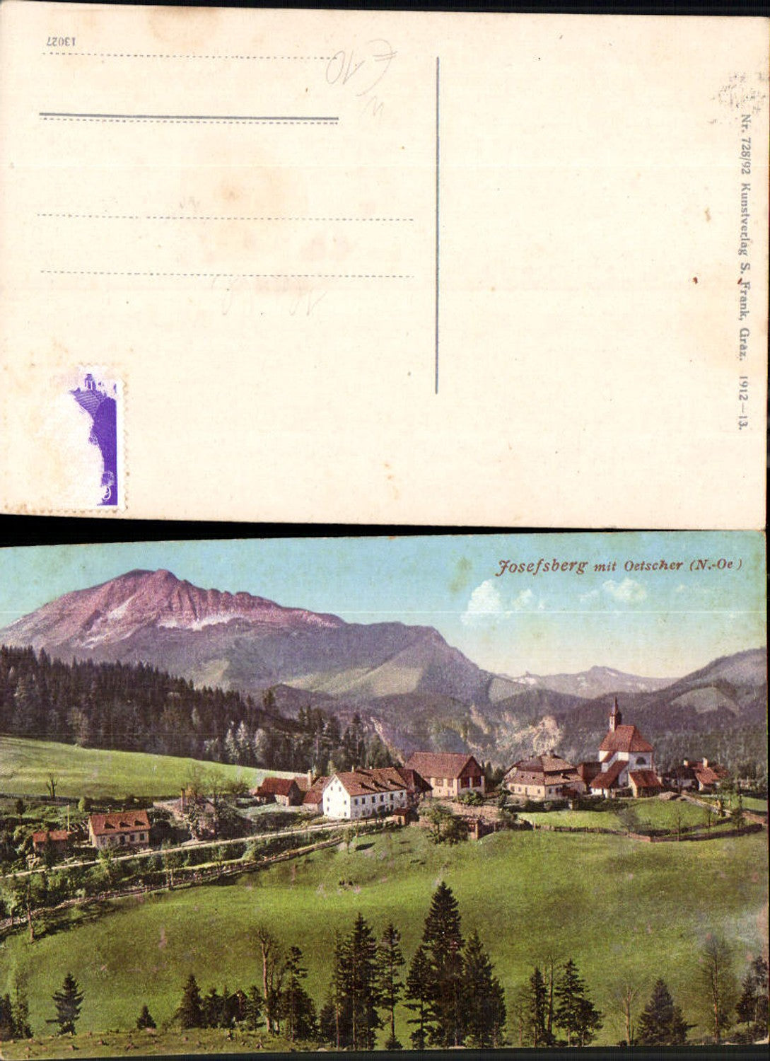 701497 tolle AK Josefsberg am Ötscher b. Wienerbruck Puchenstuben Mariazellerbahn