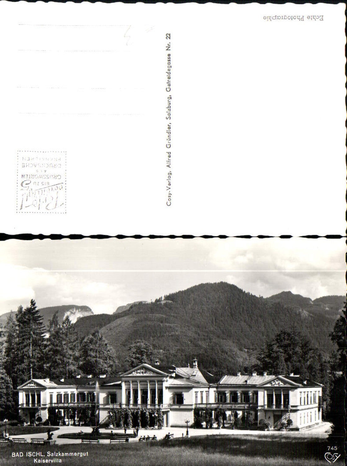 701534 Bad Ischl Kaiservilla