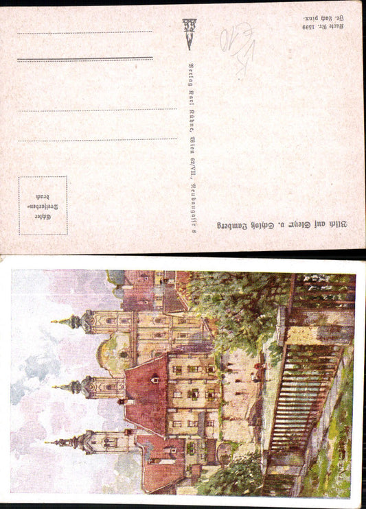 701549 Deutscher Schulverein 1599 Fritz Lach Steyr Schloss Lamberg