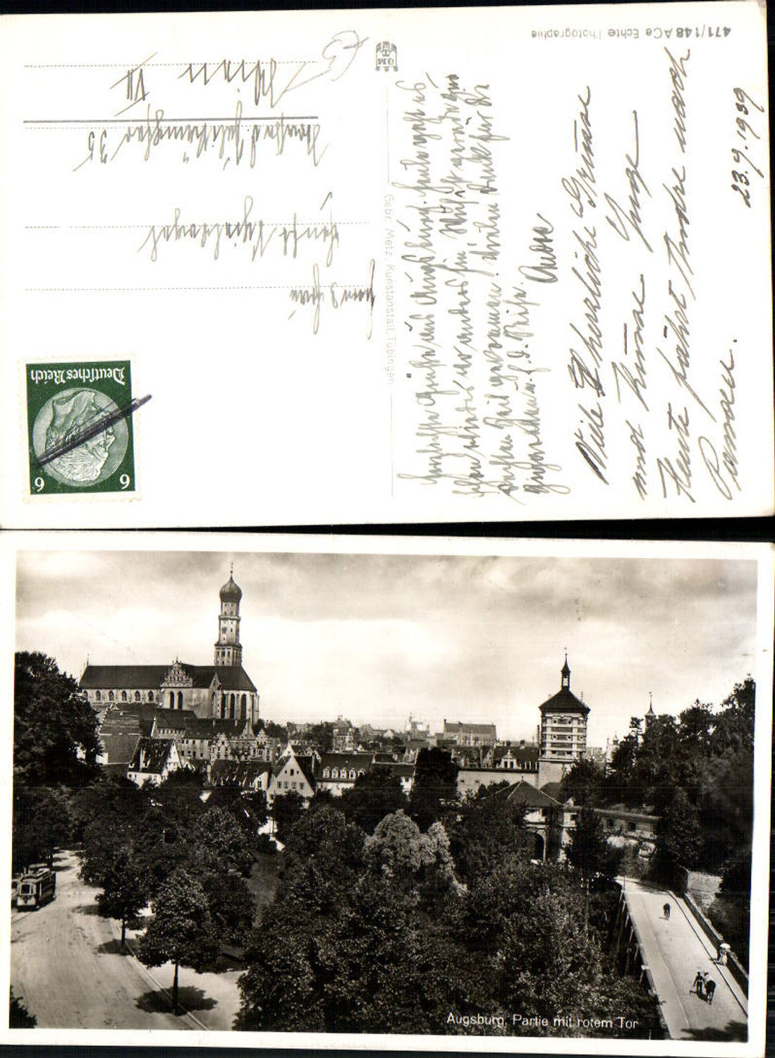 701598 Augsburg Partie am Roten Tor