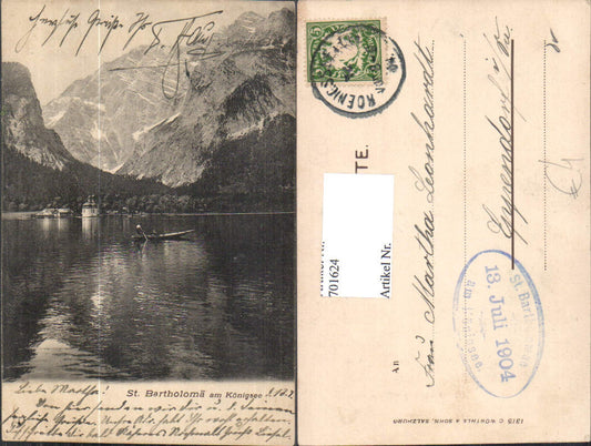 701624 St. Bartholomäh am Königsee Berchtesgaden Stp. Eppendorf
