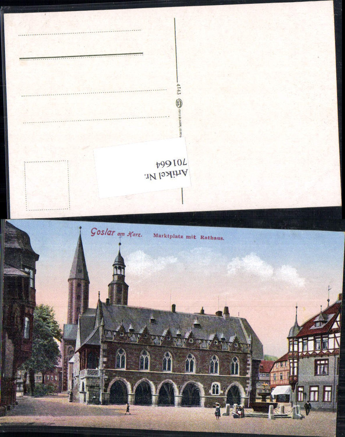 701664 Goslar am Harz Marktplatz Rathaus