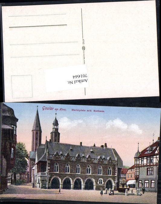701664 Goslar am Harz Marktplatz Rathaus