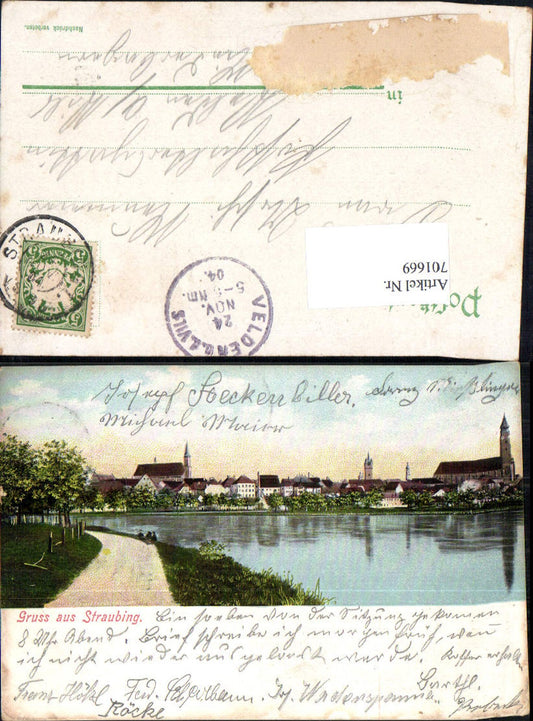 701669 Gruss aus Straubing 1905