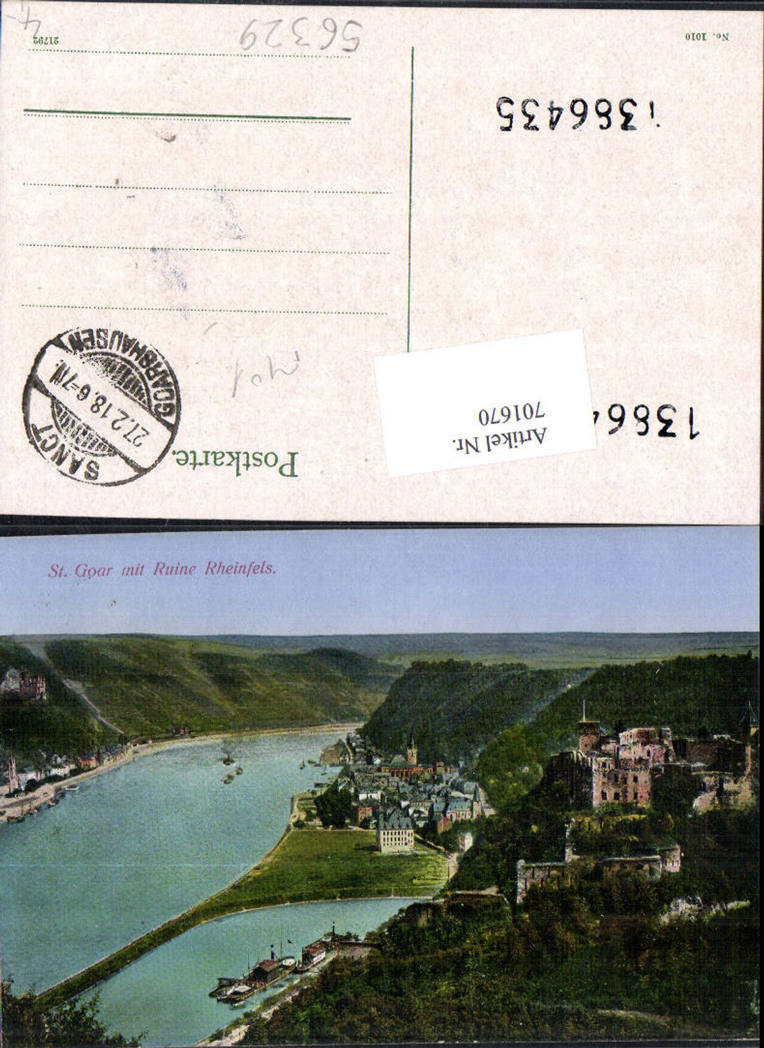 701670 St. Goar Ruine Rheinfels am Rhein Goarshausen