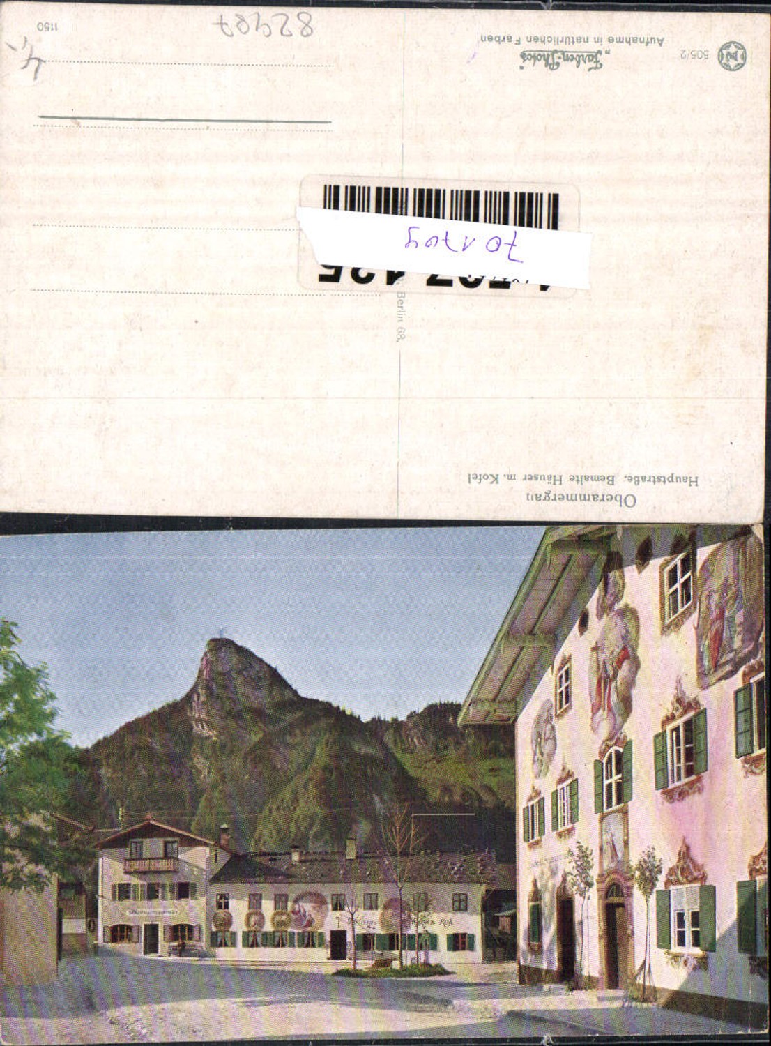 701709 Oberammergau Dorfansicht Häuser