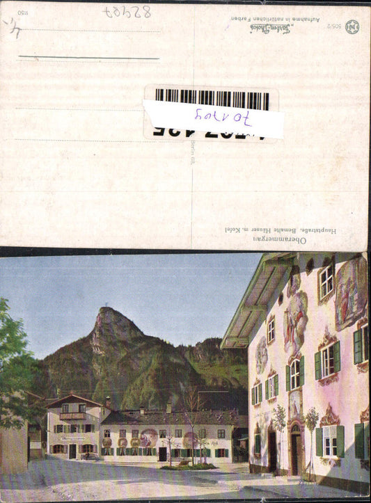 701709 Oberammergau Dorfansicht Häuser