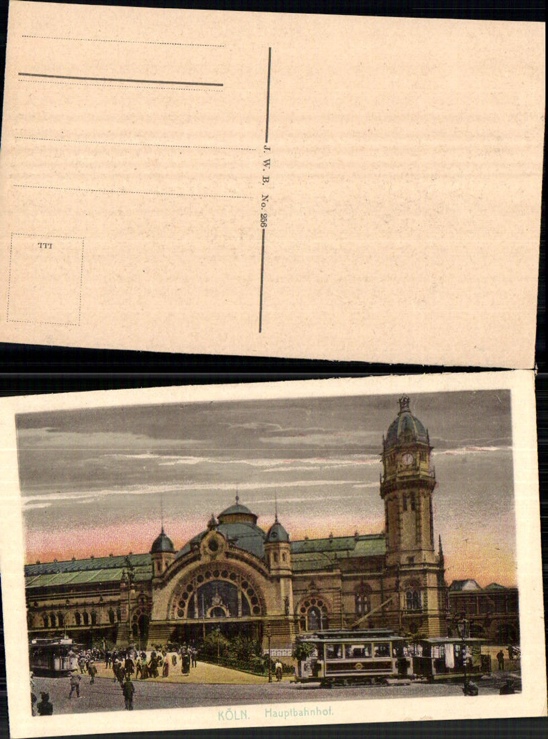 701811 Köln am Rhein Bahnhof Hauptbahnhof Straßenbahn Detail Tramway Tram