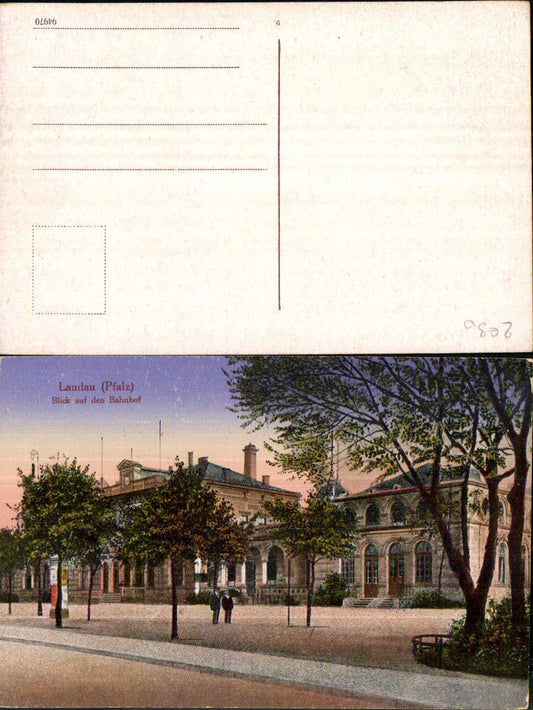 701812 Landau in der Pfalz Bahnhof Blick