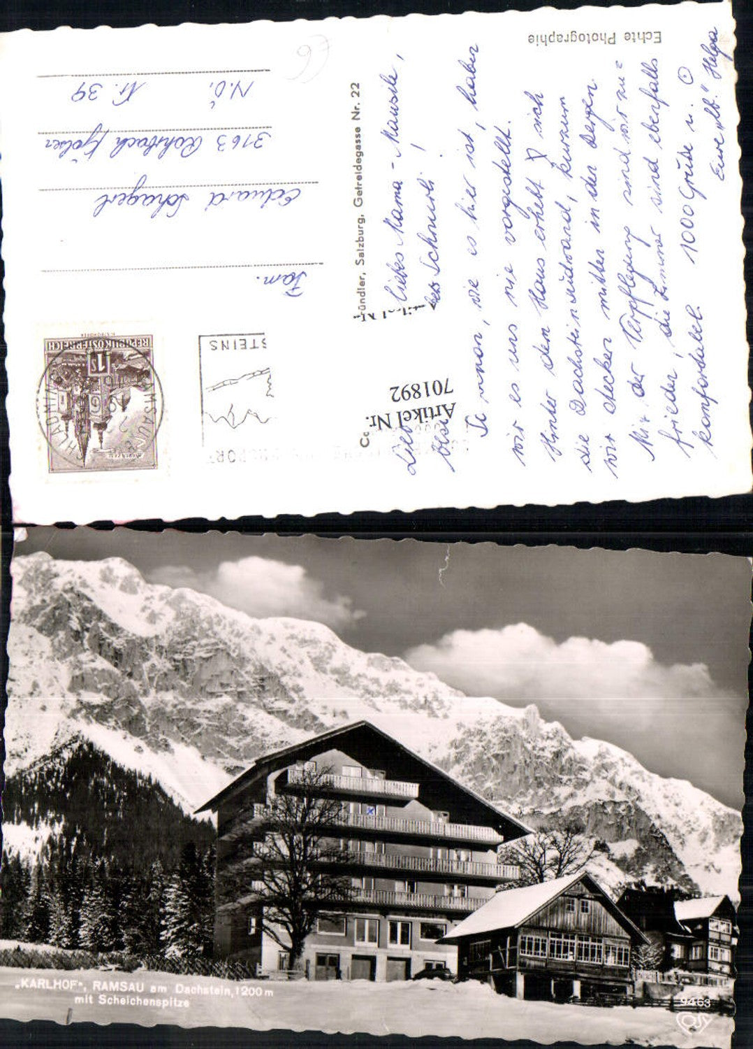 Alte Ansichtskarte – Old Postcard