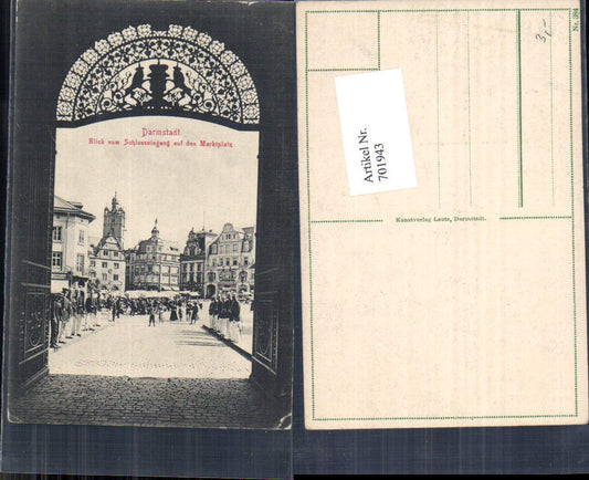701943 Darmstadt Schlosseingang Marktplatz
