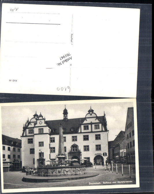 701947 Darmstadt Rathaus Marktbrunnen Brunnen