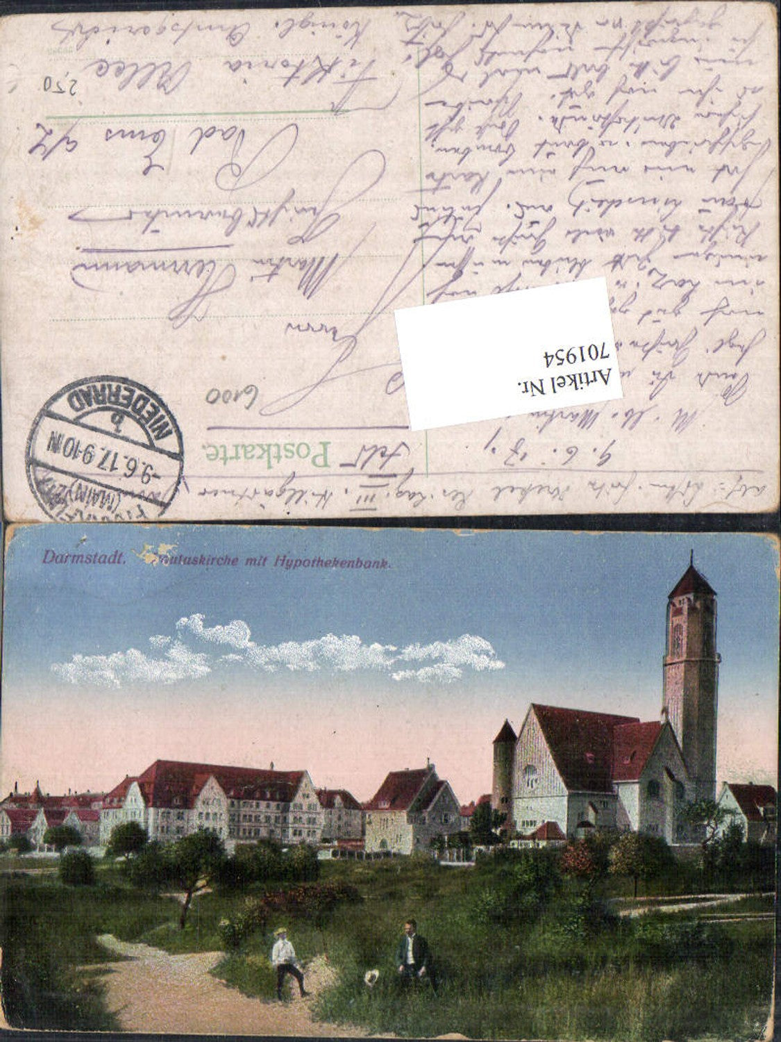 701954 Darmstadt Pauluskirche Bank Hypothekenbank