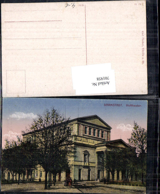 701958 Darmstadt Hoftheater Theater