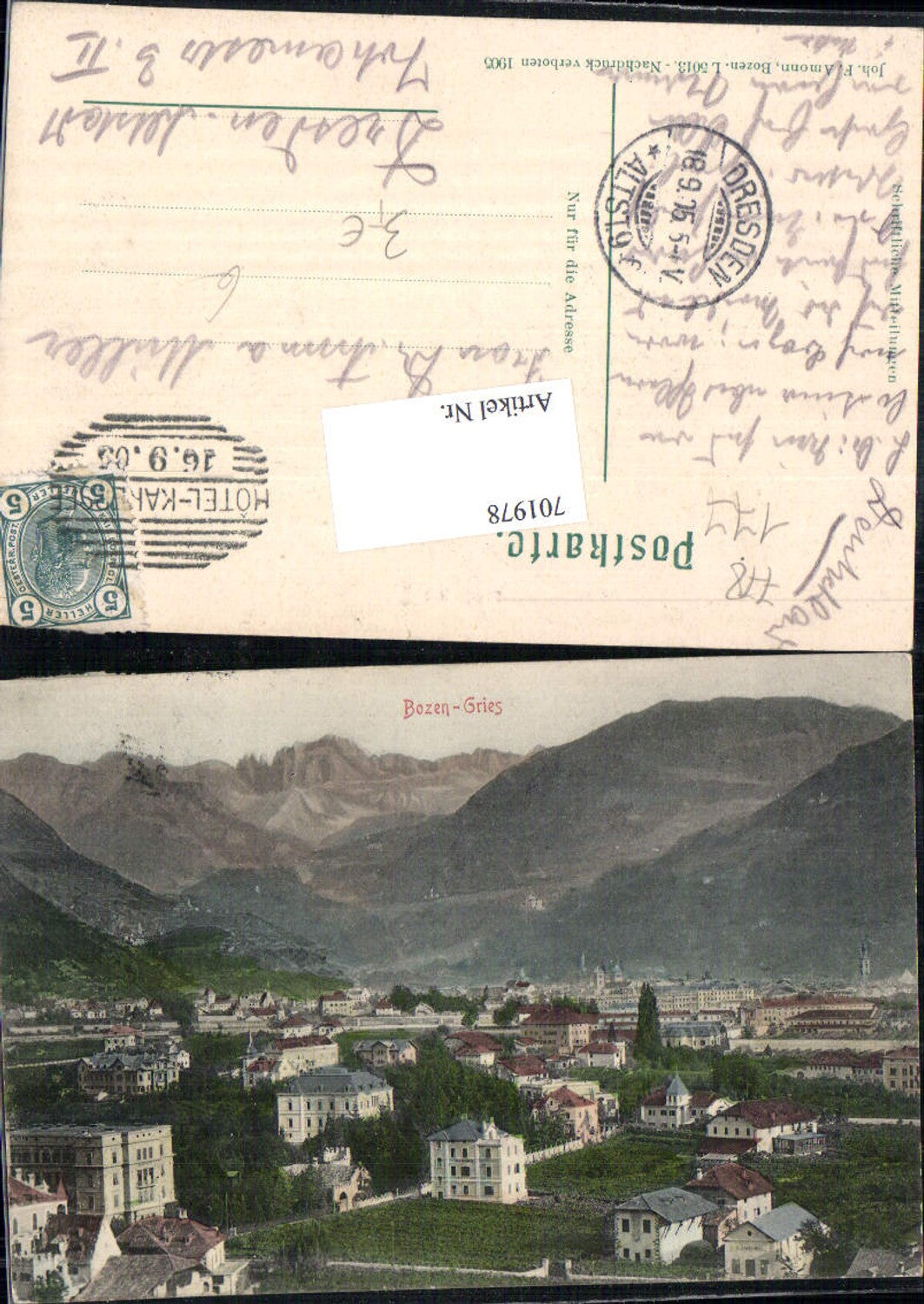 Alte Ansichtskarte – Old Postcard