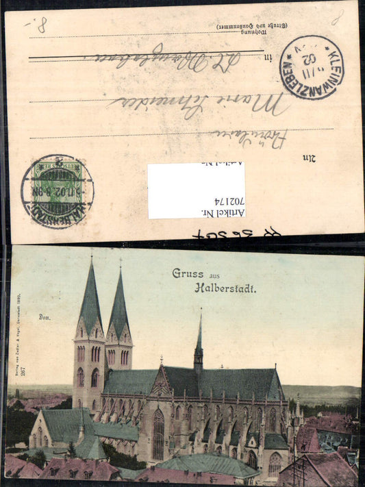 702174 Gruss aus Halberstadt pub Zedler & Vogel 267