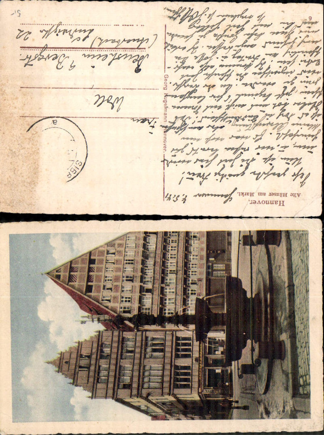 702181 Hannover Alte Häuser am Markt gel Bensheim