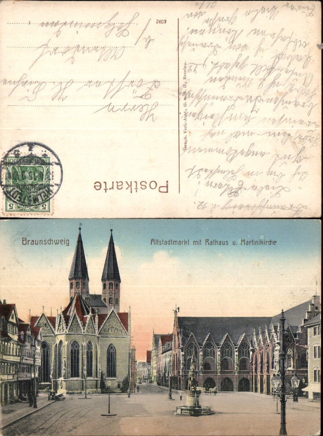 702239 Braunschweig Altstadtmarkt Altstadt Rathaus Martinikirche gel Altendorf Holzminden