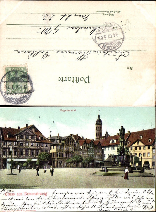 702241 Gruss aus Braunschweig Hagenmarkt