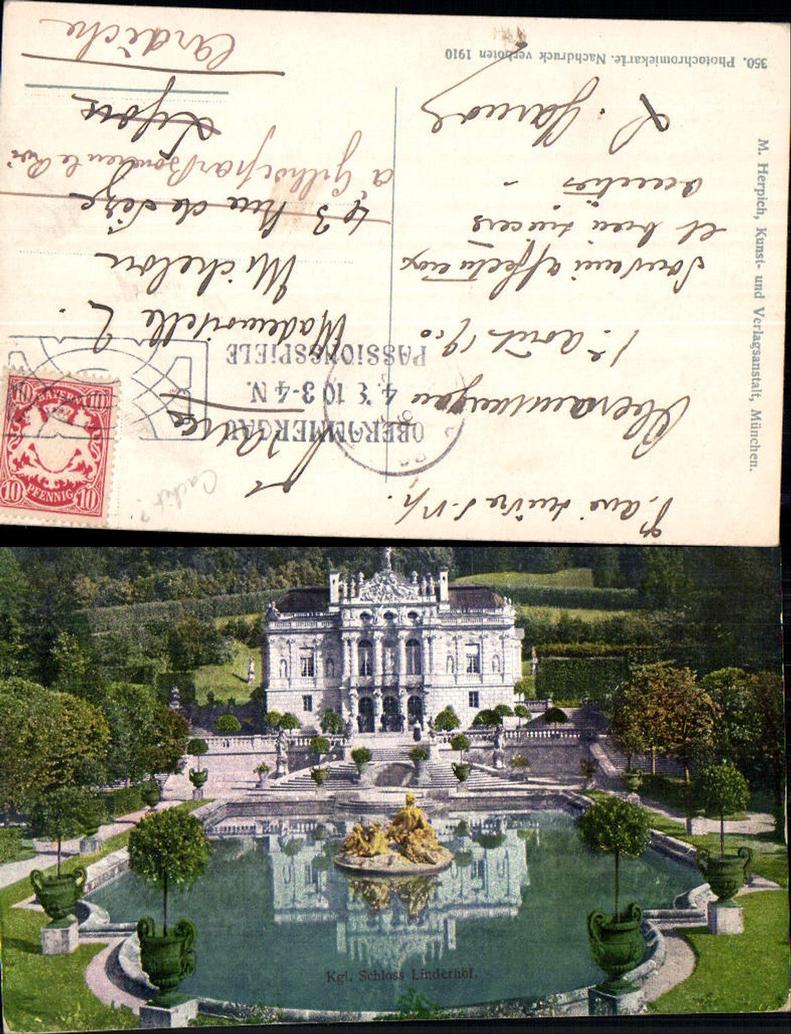 702254 Schloss Linderhof Ansicht b. Ettal