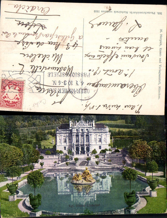 702254 Schloss Linderhof Ansicht b. Ettal
