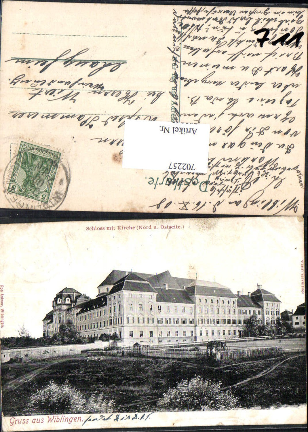 702257 Gruss aus Wiblingen Schloss Württemberg Heidelberg