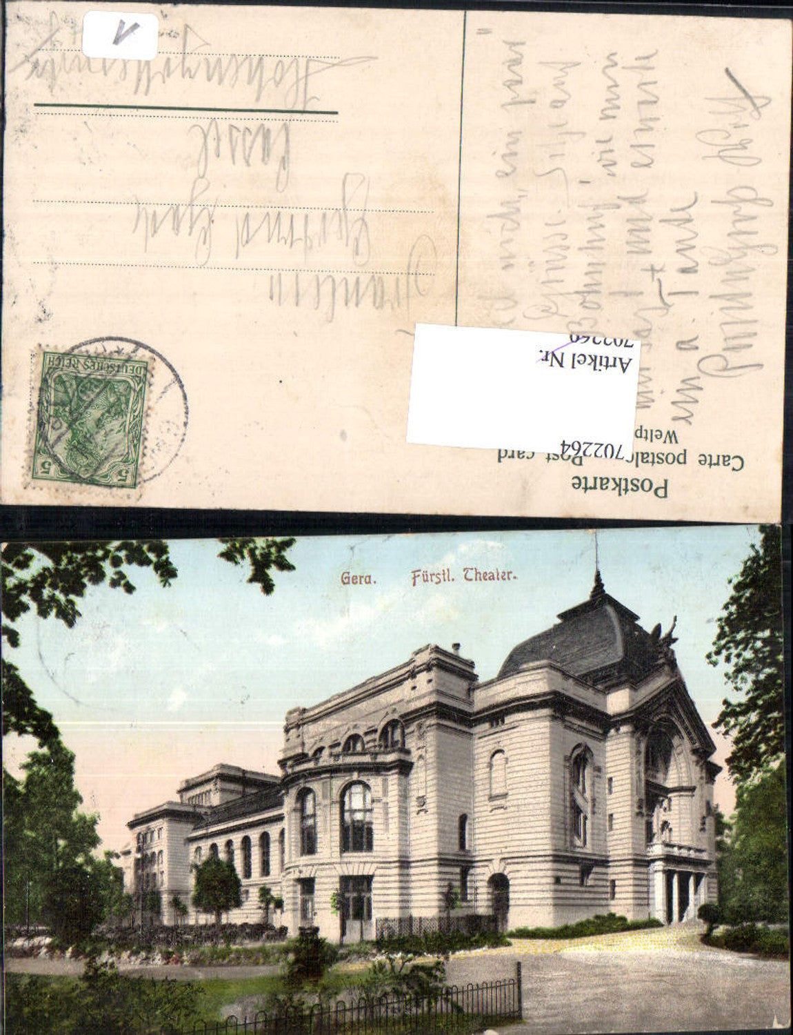 702264 Gera Princely Theatre 1903