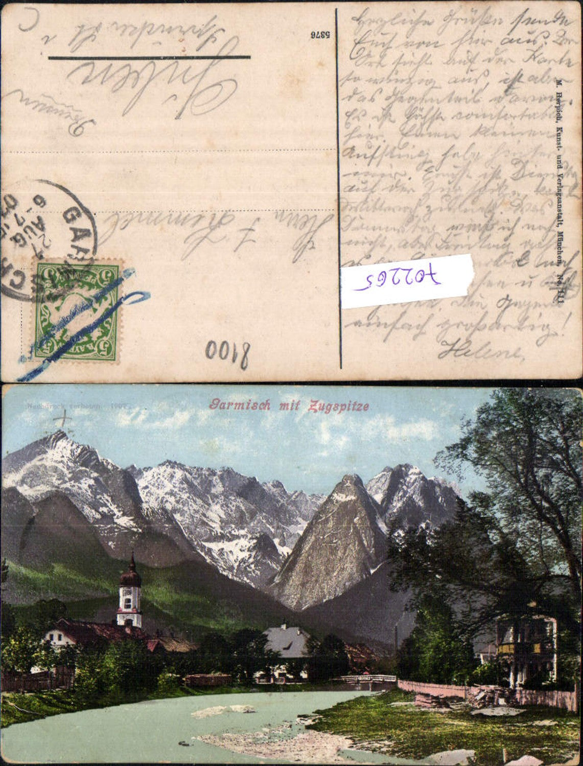 702265 Garmisch Partenkirchen m. Zugspitze pub Herpich 111