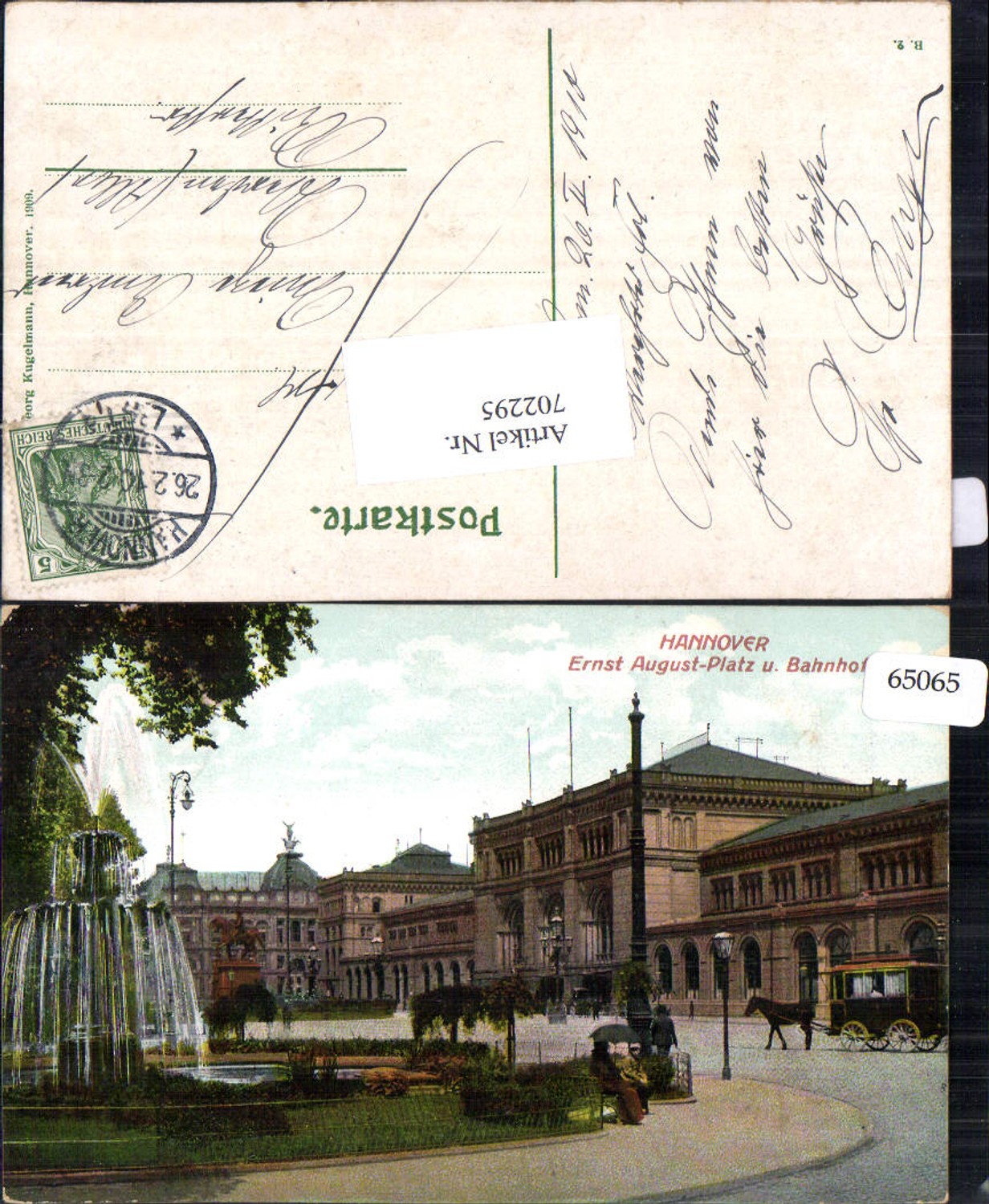 702295 Hannover Ernst August Platz Bahnhof