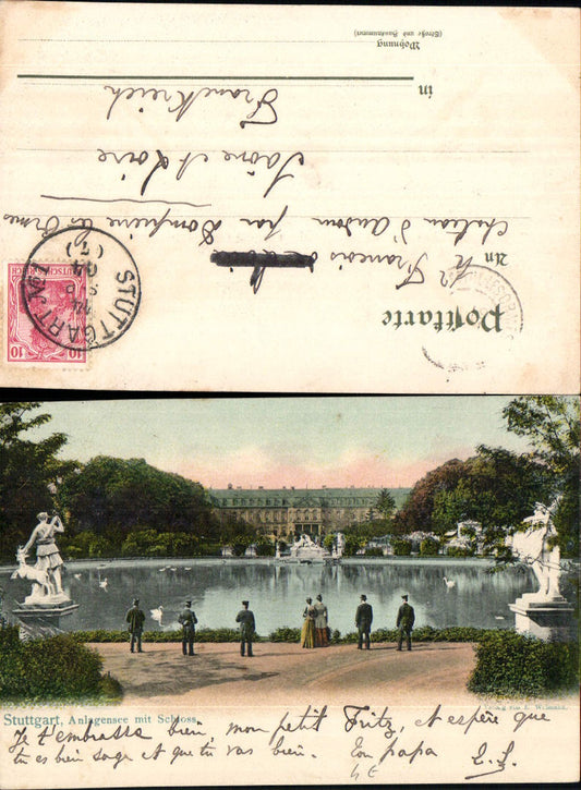 702341 Stuttgart Anlagensee with castle