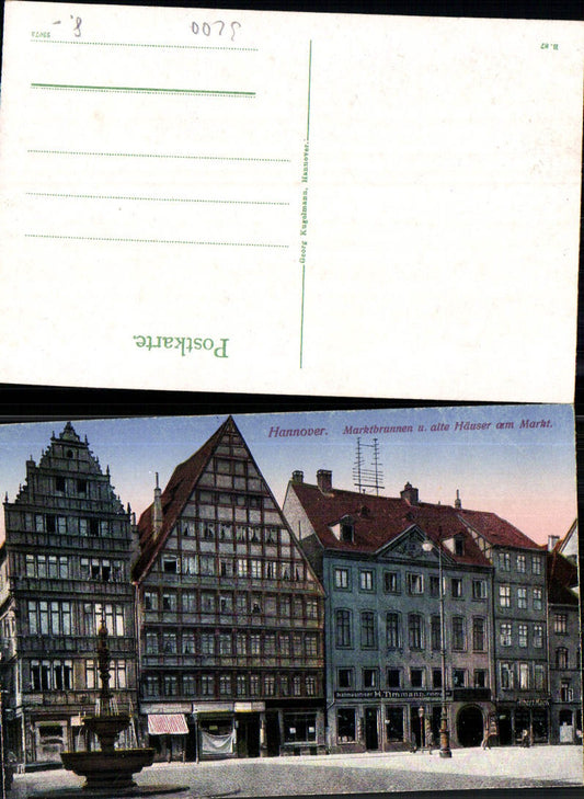 702348 Hannover Marktbrunnen Brunnen Häuser am Markt