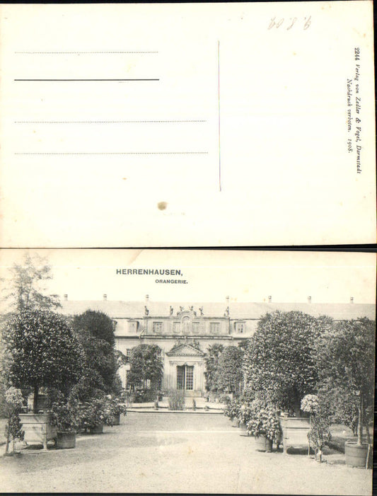 702353 Hannover Herrenhausen Orangerie pub Zedler & Vogel 2244