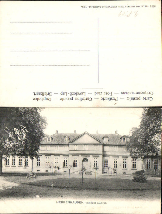 702355 Hannover Herrenhausen Gemäldegalerie pub Zedler & Vogel 2251