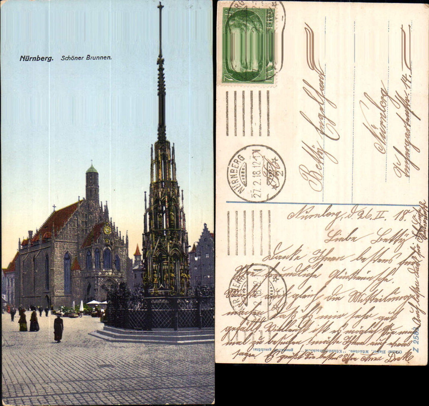 702366 Nürnberg Brunnen pub Zieher Z 2583