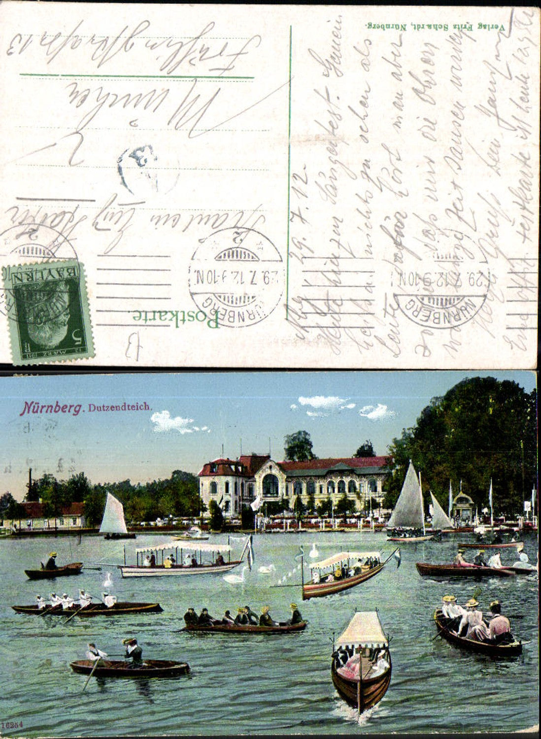 702374 Nürnberg Dutzendteich Boote