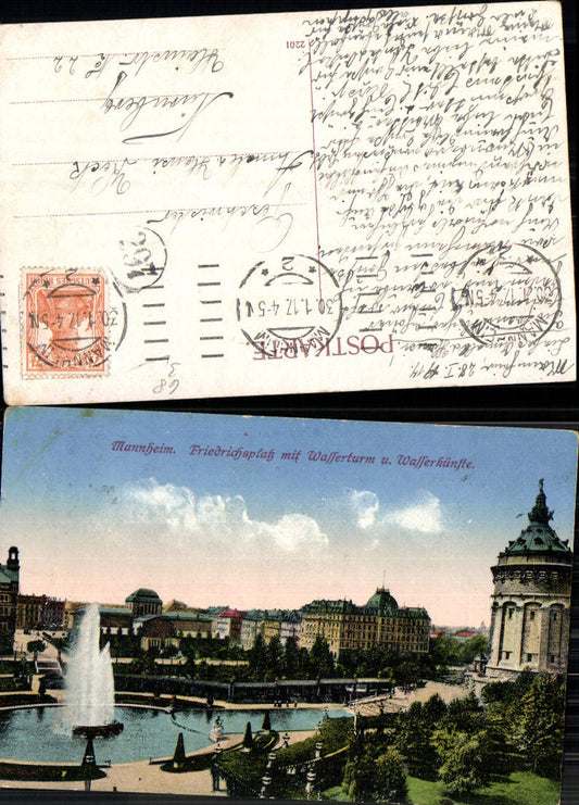 702389 Mannheim Friedrichsplatz Water tower