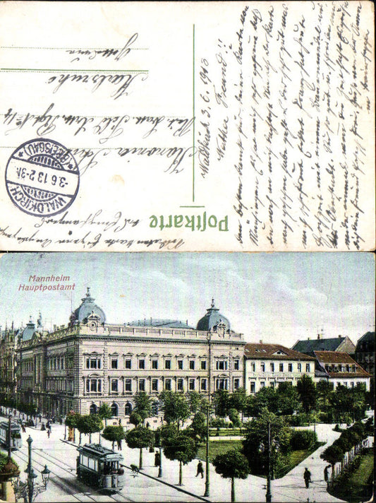 702391 Mannheim Post Office Main Post Office Field Post Office Waldkirch Post Office