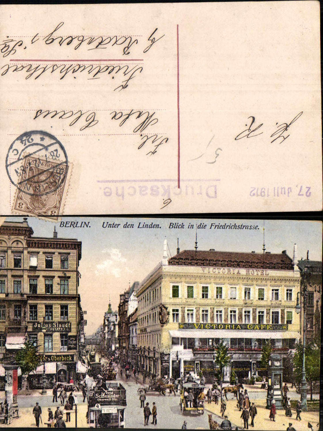 702437 Berlin Mitte Unter den Linden Friedrichstrasse Victoria Cafe