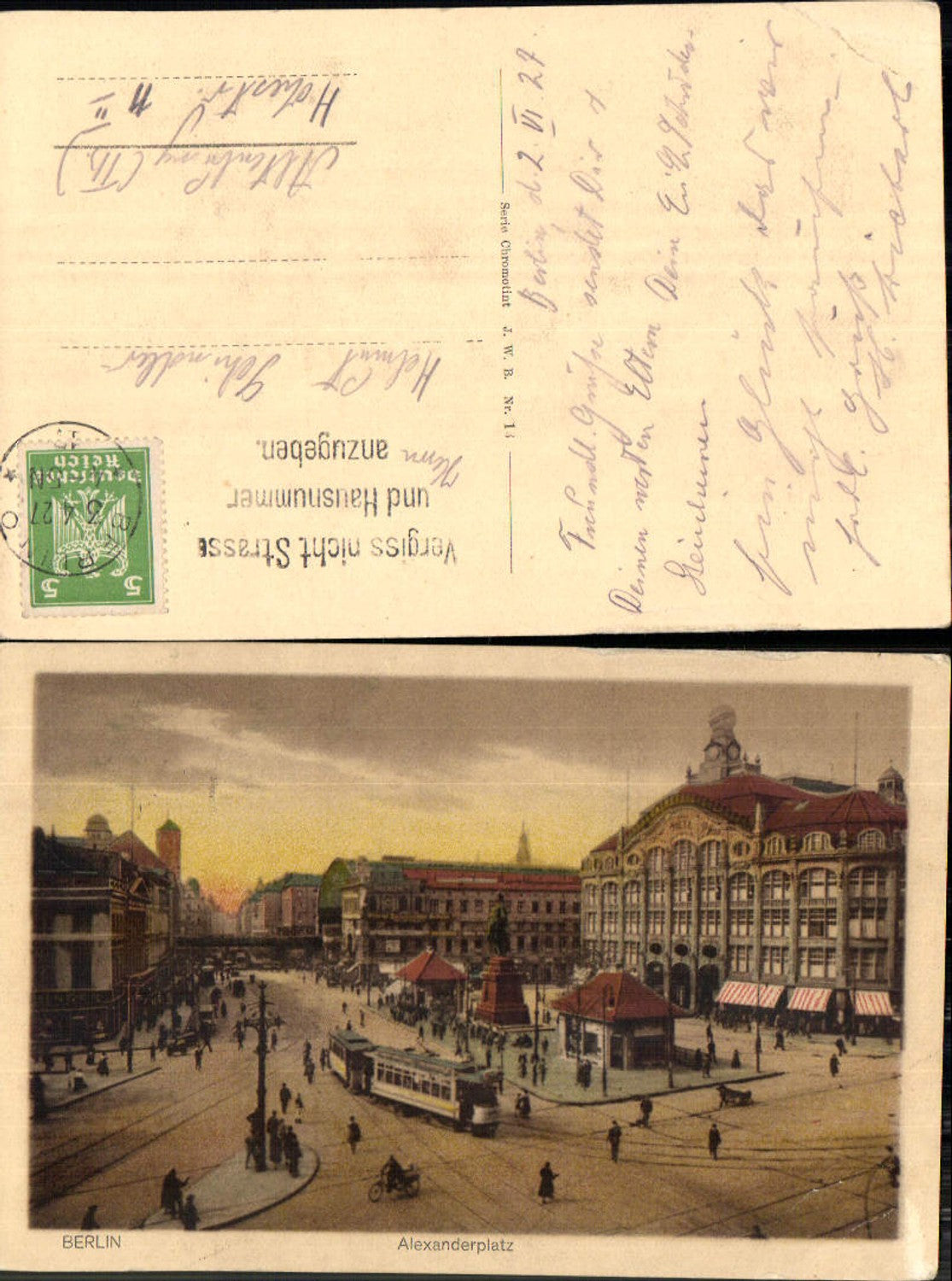 702458 Berlin Alexanderplatz Straßenbahn Fahrrad