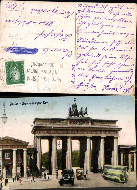 702469 Berlin Brandenburger Tor Bus Autobus