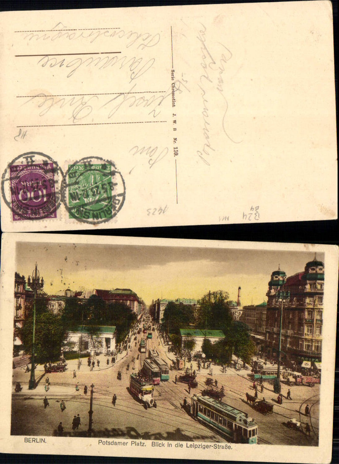 702498 Berlin Potsdamer Platz Leipzigerstraße Straßenbahn