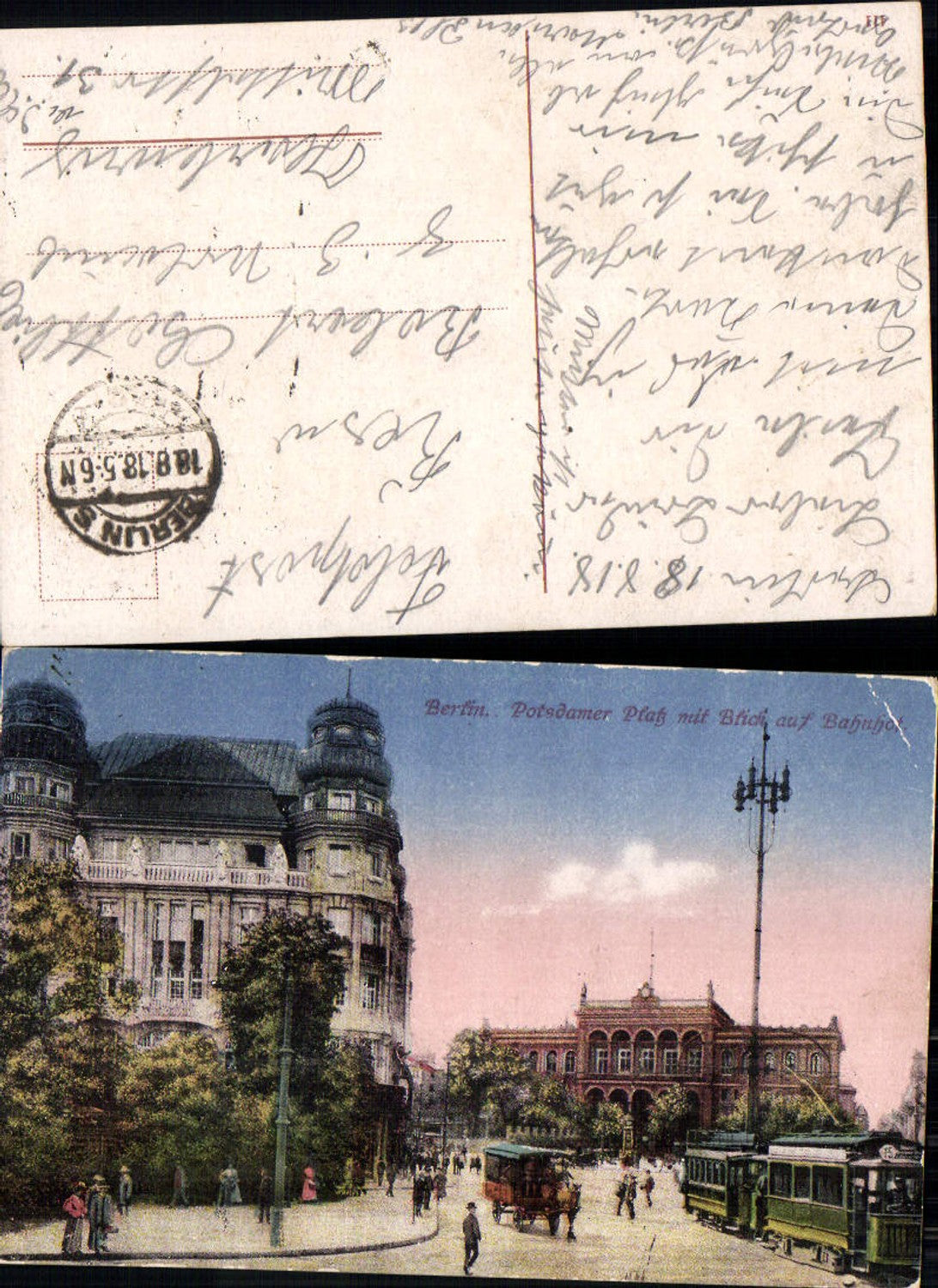 702500 Berlin Potsdamer Platz  Bahnhof Straßenbahn Tramway Tram